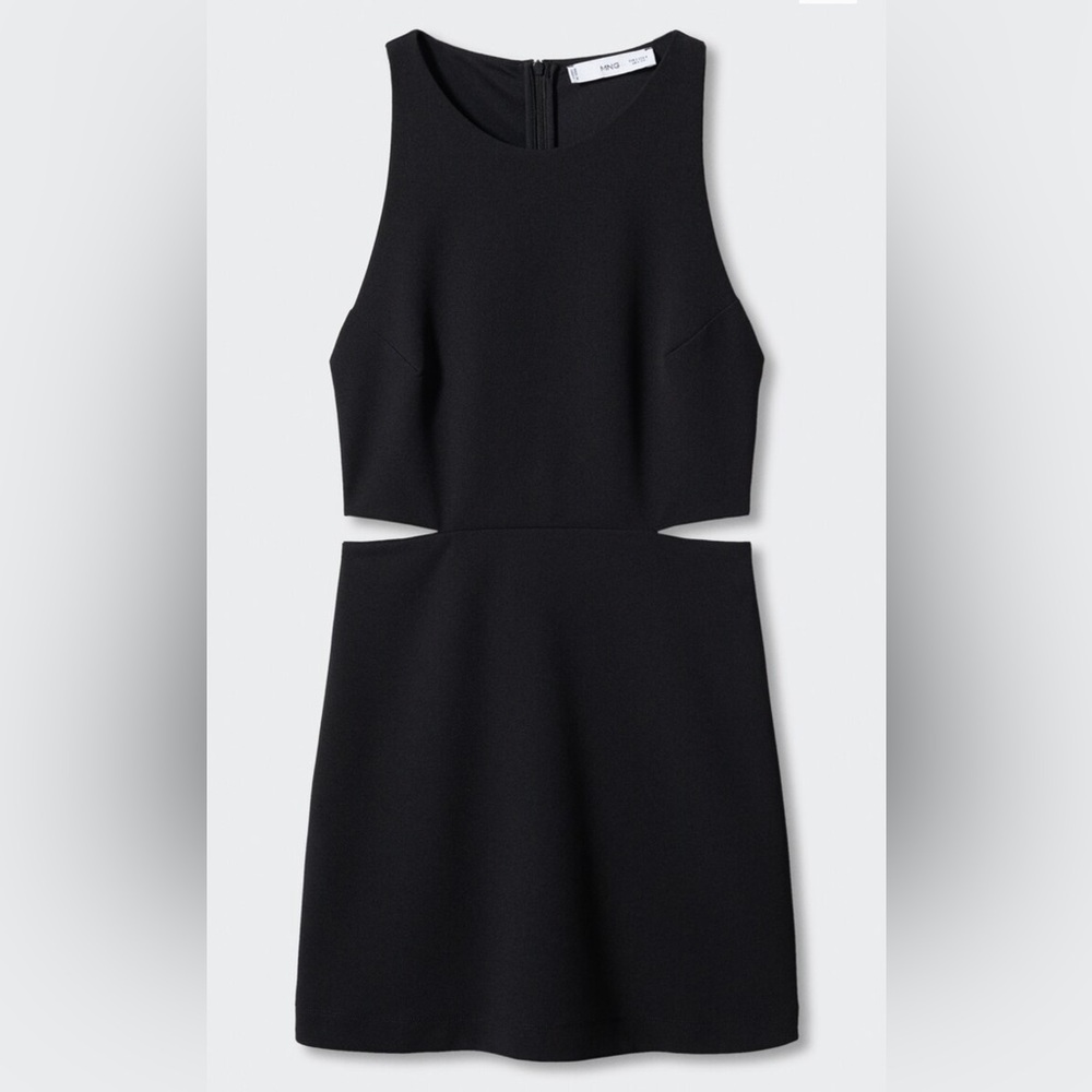 Mango Side Slit Body Con Dress